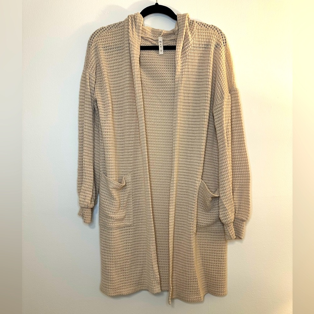 Waffle Knit Cardigan